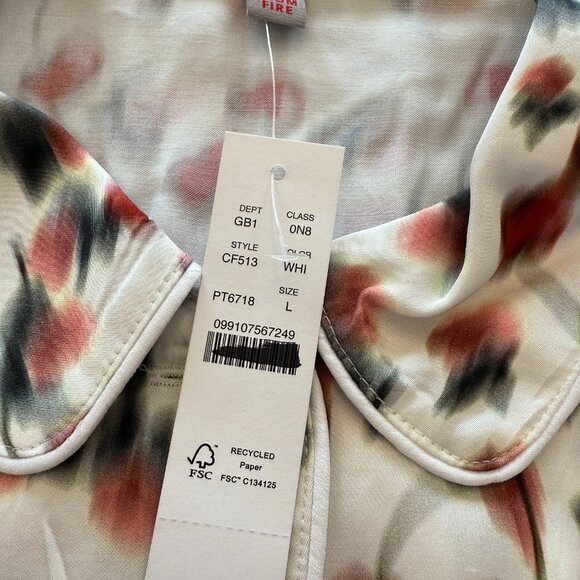 J. Crew Soft shine pajama pant set in blurry cherry print Size Large - Picture 3 of 10